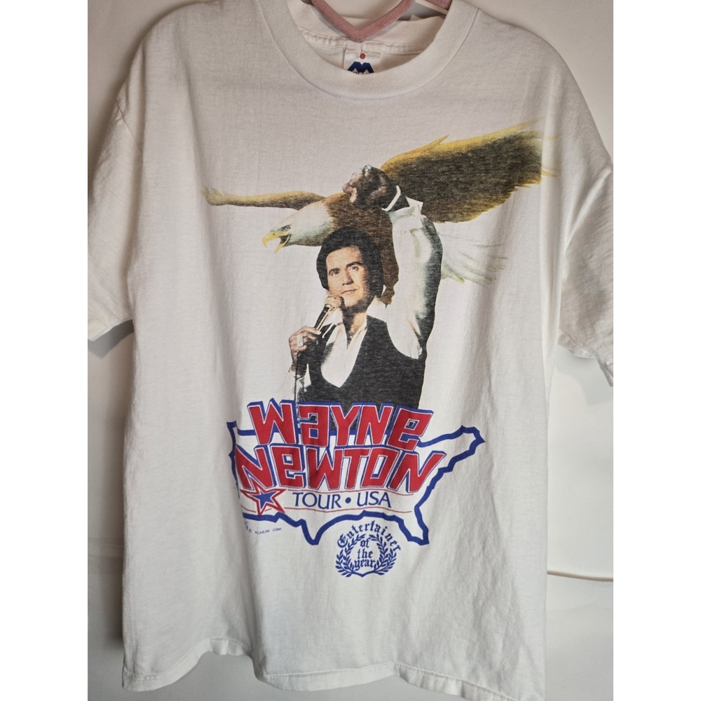 Vintage 90s Wayne Newton Entertainer‎ Of The Year T-shirt Sz Large Single Stitch